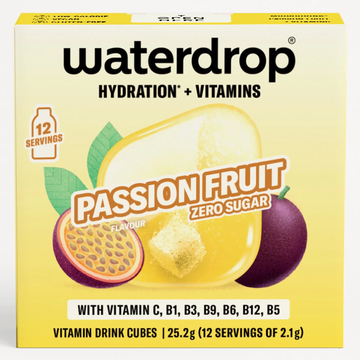 Waterdrop Vitamin Drink Cubes Passionfruit 12 Pack
