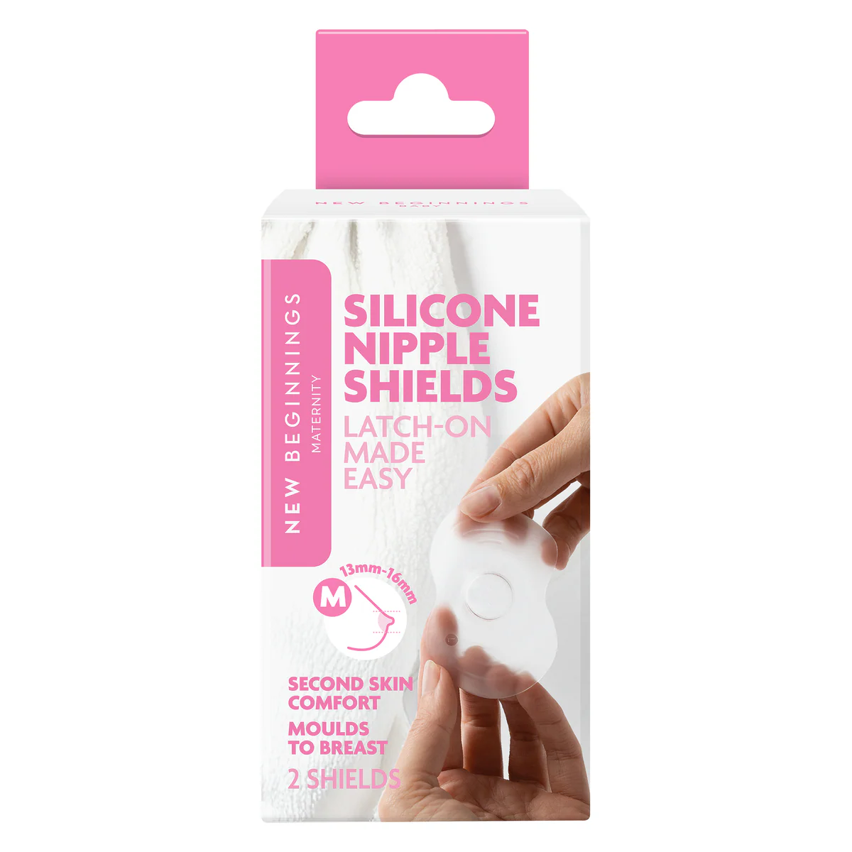 New Beginnings Maternity Silicone Nipple Shields 1 Pair