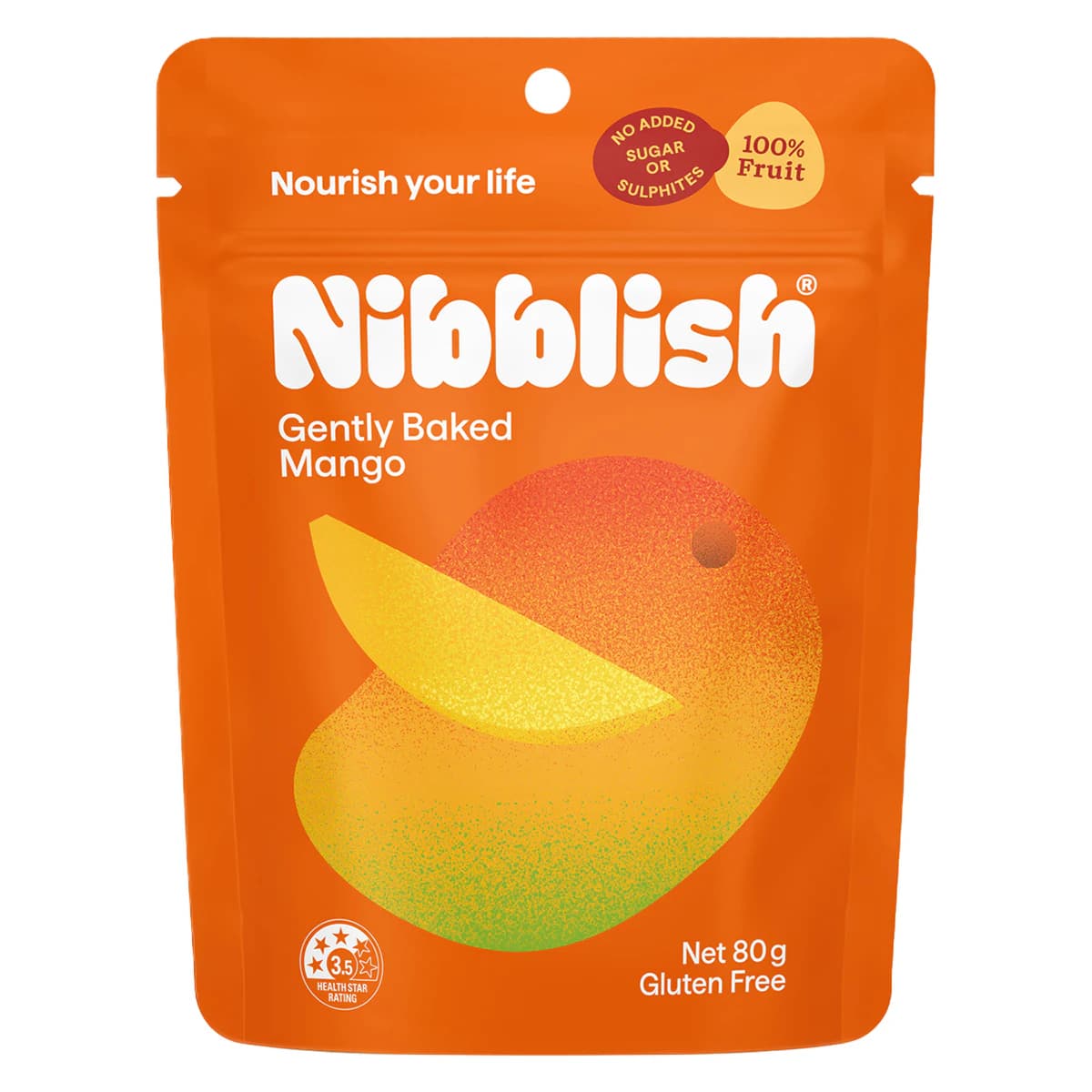 Nibblish Gently Baked Mango 80g