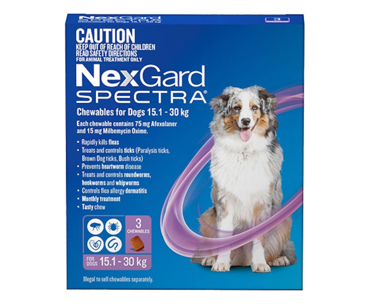 Nexgard Spectra Chewables for Large Dogs 15.1-30kg 3 Pack