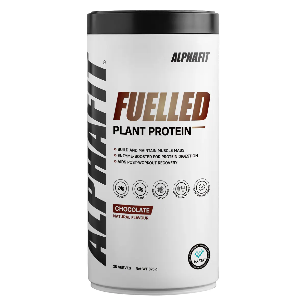 Alphafit Fuelled Plant Protein Powder Chocolate 875g