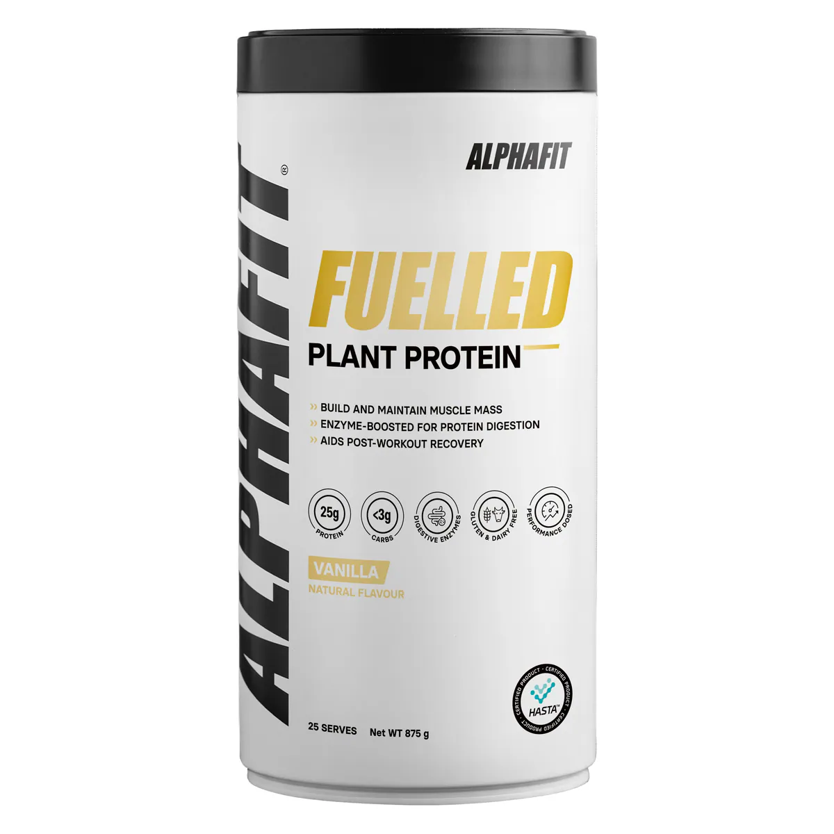 Alphafit Fuelled Plant Protein Powder Vanilla 875g