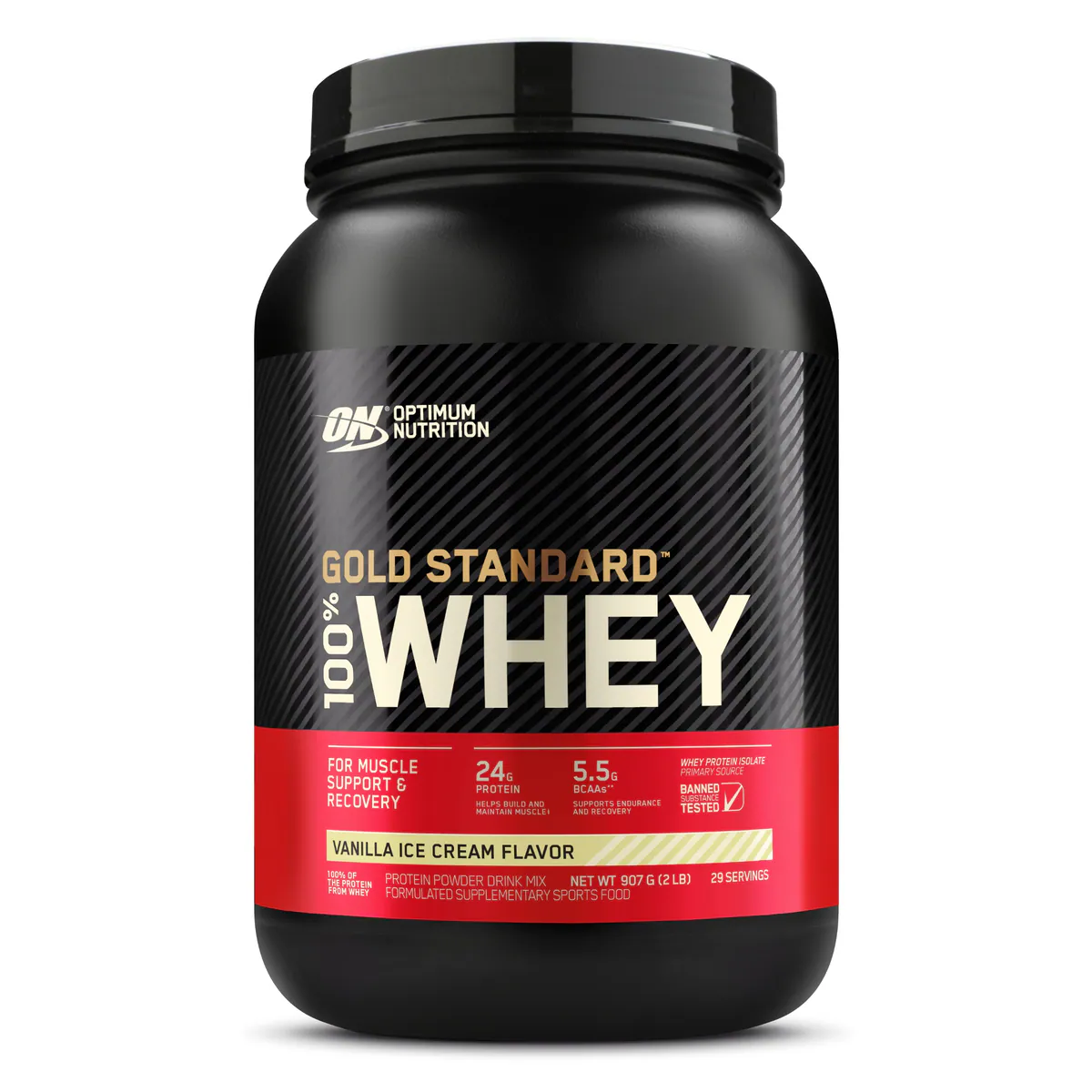 Optimum Nutrition Gold Standard Whey Protein Powder Vanilla 907g