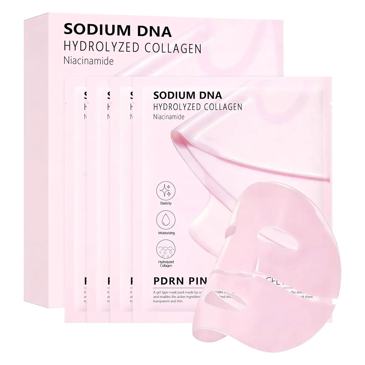 Medicube Pdrn Pink Collagen Gel Mask Bundle 4 x 28g