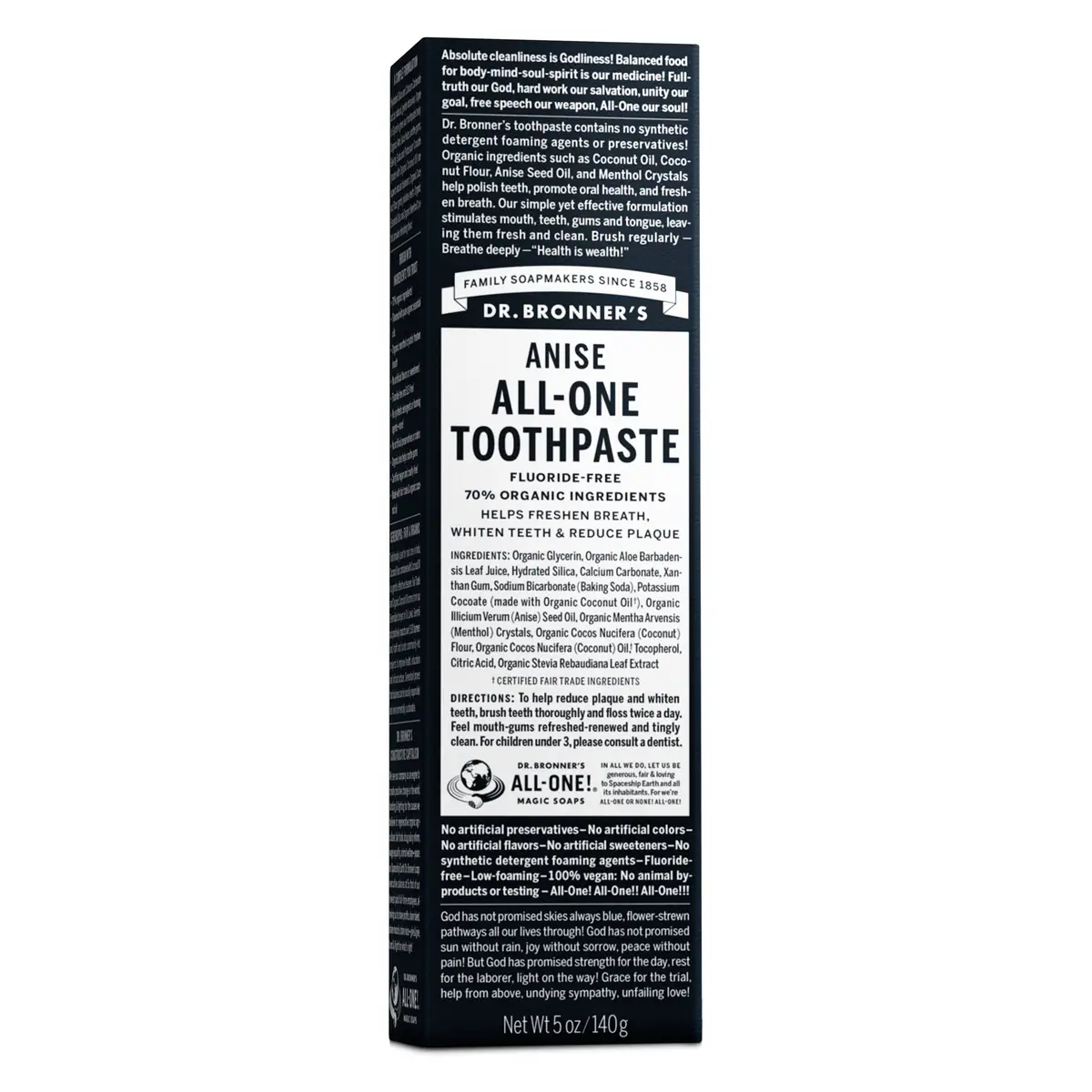 Dr Bronner's Anise All-One Toothpaste 140g