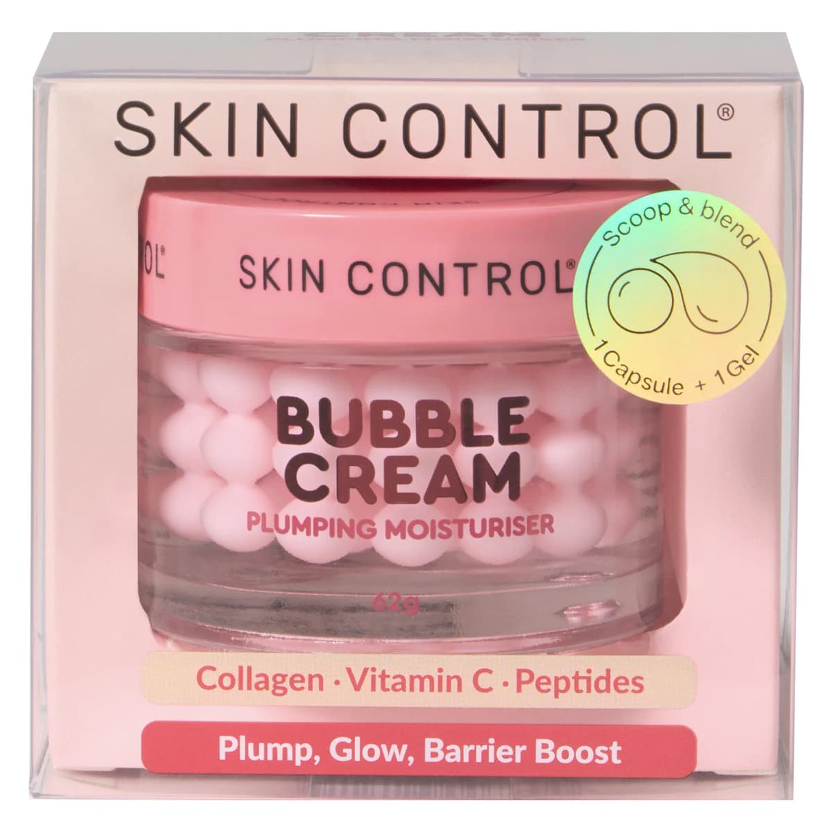 Skin Control Bubble Cream Plumping Moisturiser 62g