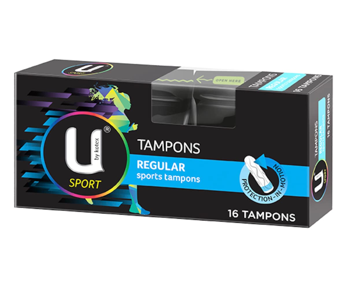 U by Kotex Sport Tampons Regular 16 Pack
