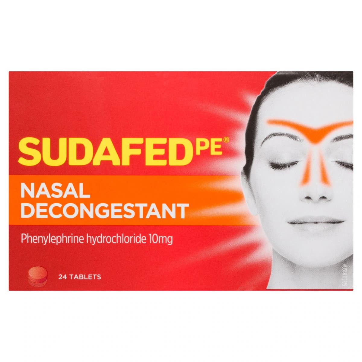 Sudafed PE Nasal Decongestant 24 Tablets