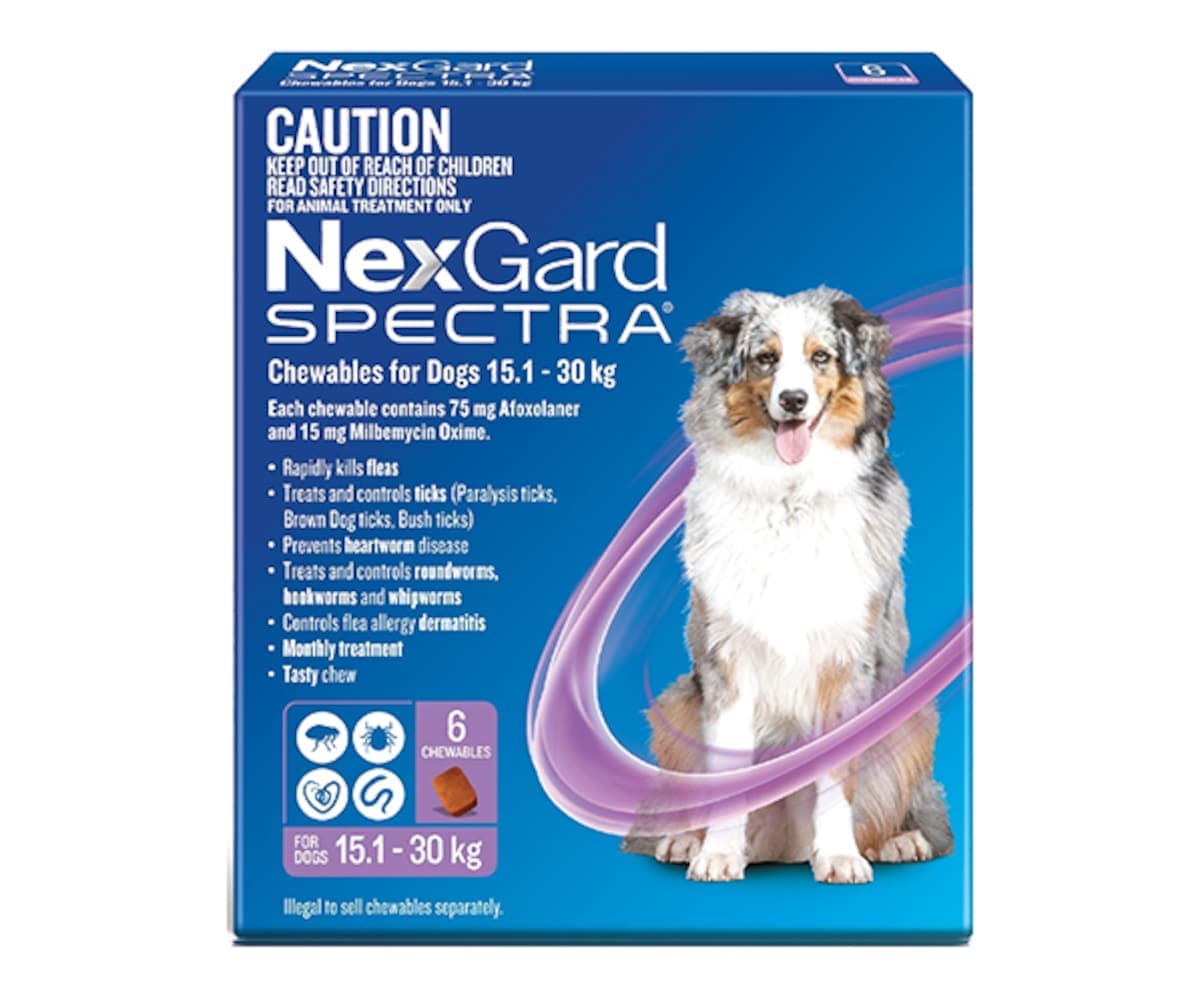 Nexgard Spectra Chewables for Large Dogs 15.1-30kg 6 Pack