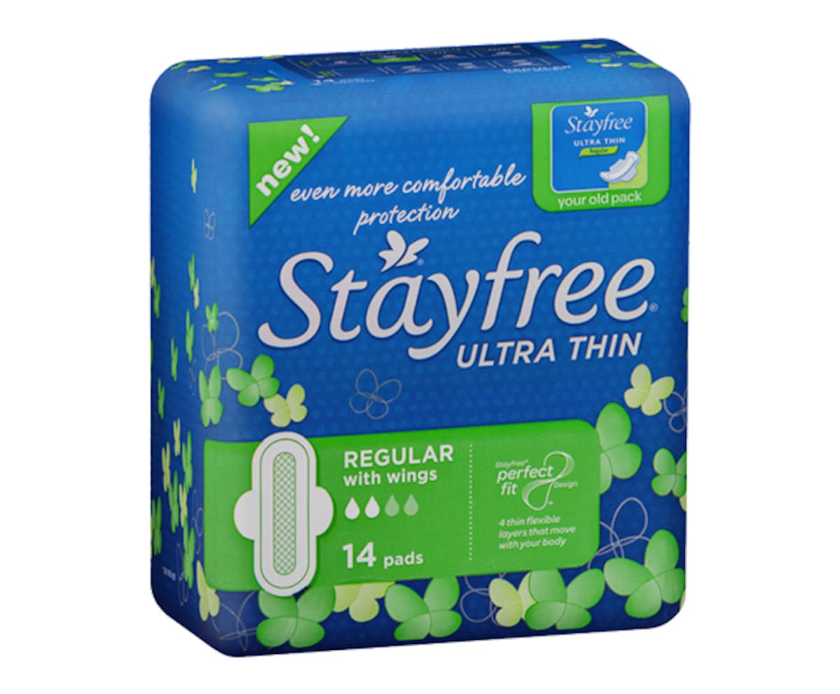 Stayfree Pads Ultra Thin Regular with Wings 14 Pack