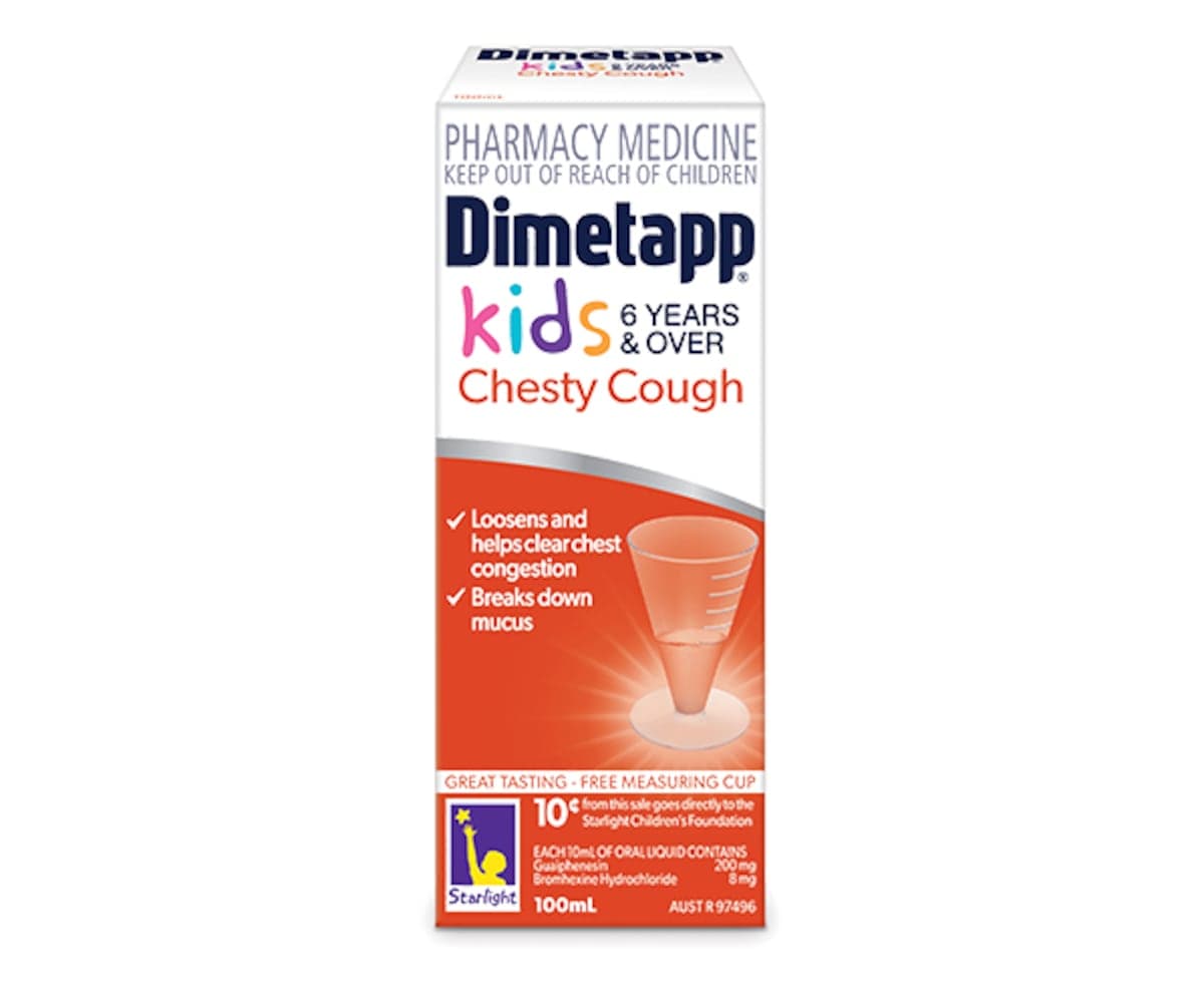 Dimetapp Kids Chesty Cough 6 Years & Over 100ml