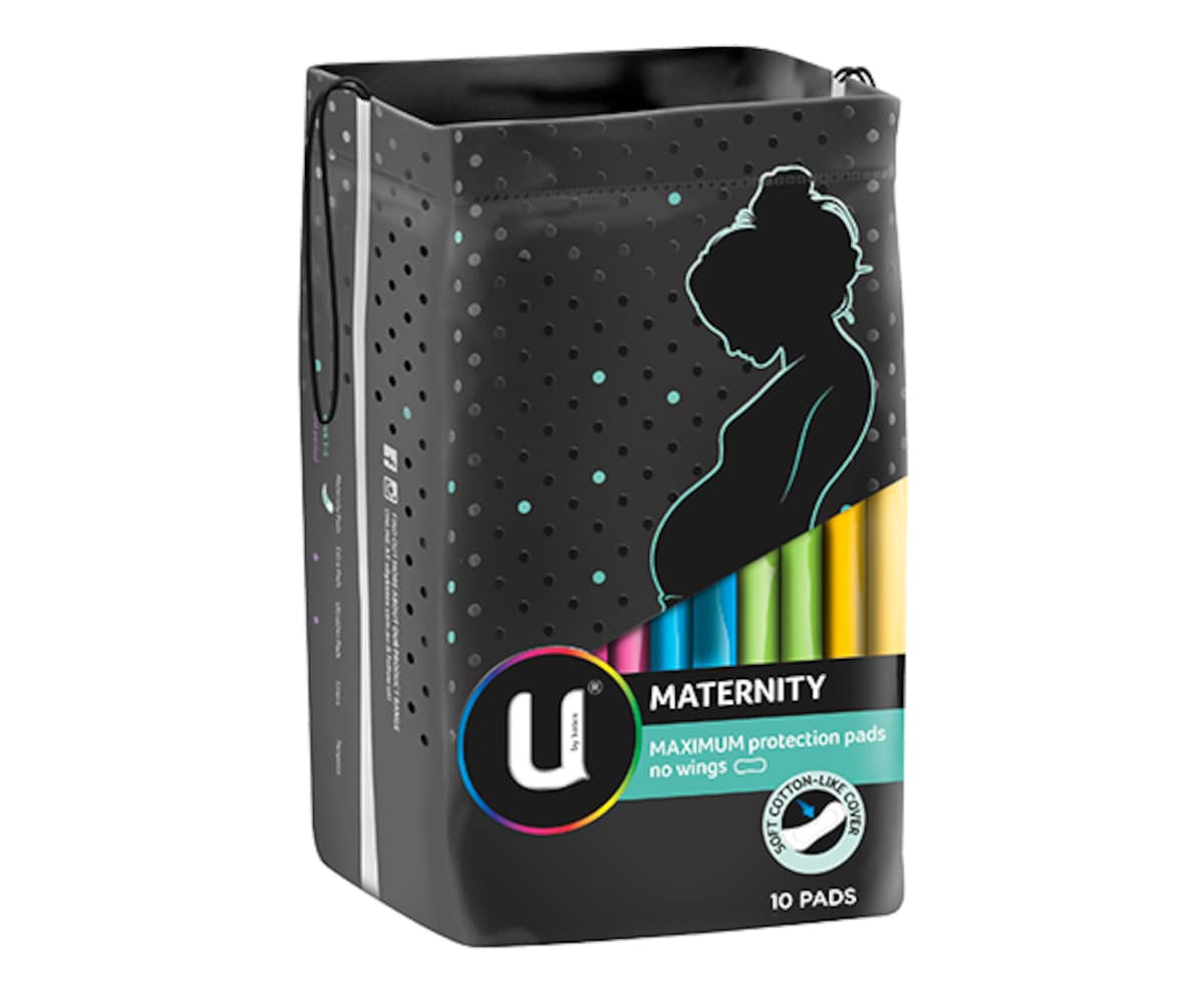 U by Kotex Maternity Maximum Protection Pads 10 Pack