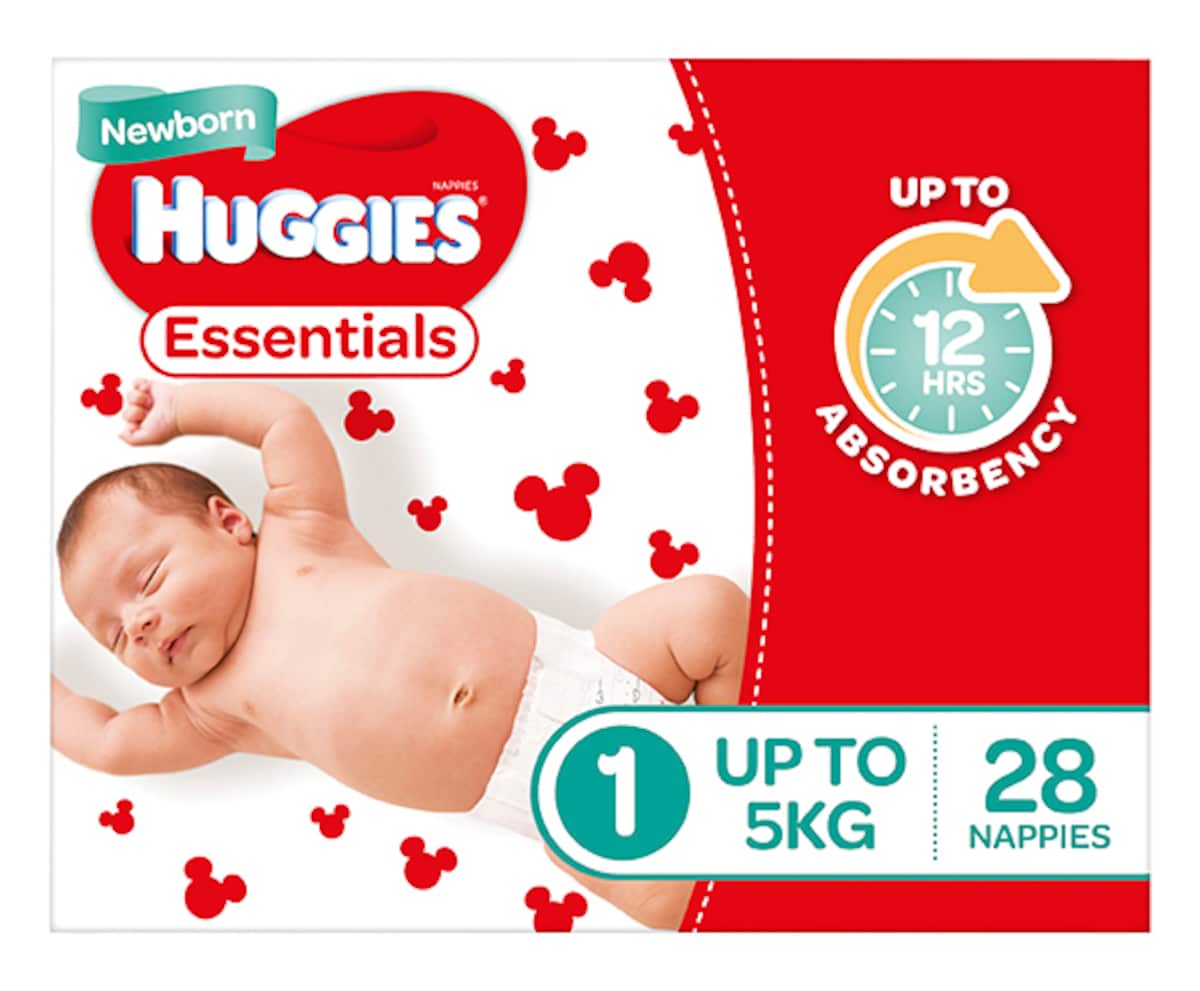 Huggies Essentials Nappies Size 1 28 Pack