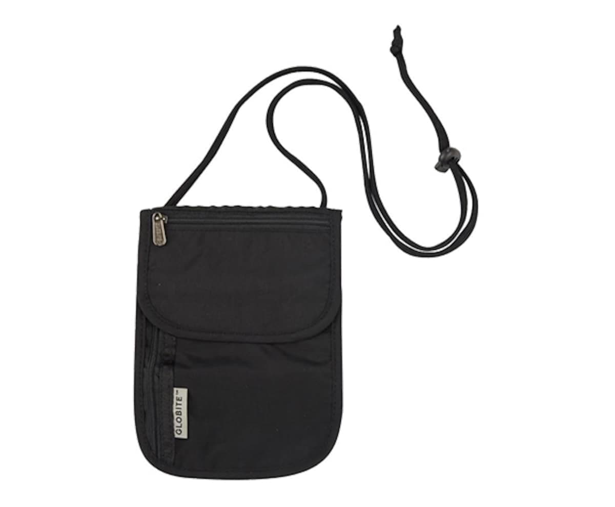 Globite RFID Security Neck Pouch Black