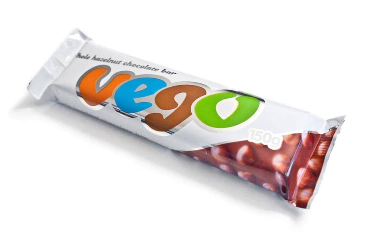 Vego Whole Hazelnut Chocolate Bar 150G