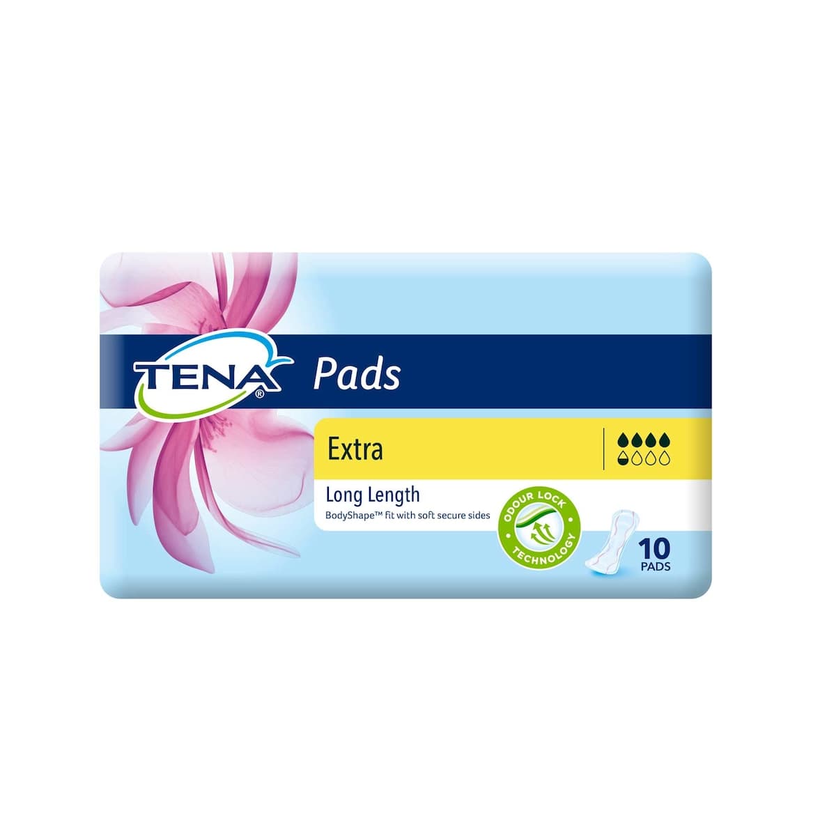 Tena Pads Extra Long Length 10 Pack