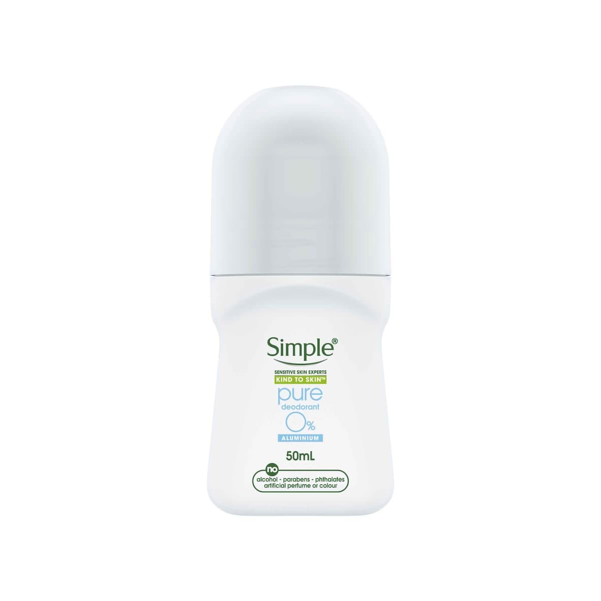 Simple Pure Deodorant Roll-on Aluminium Free 50ml