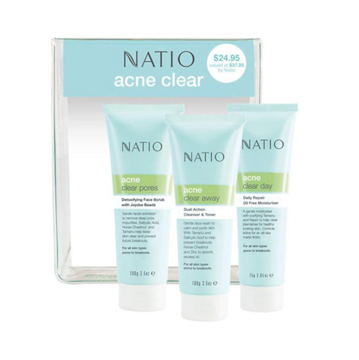 Natio Acne Clear Starter Pack