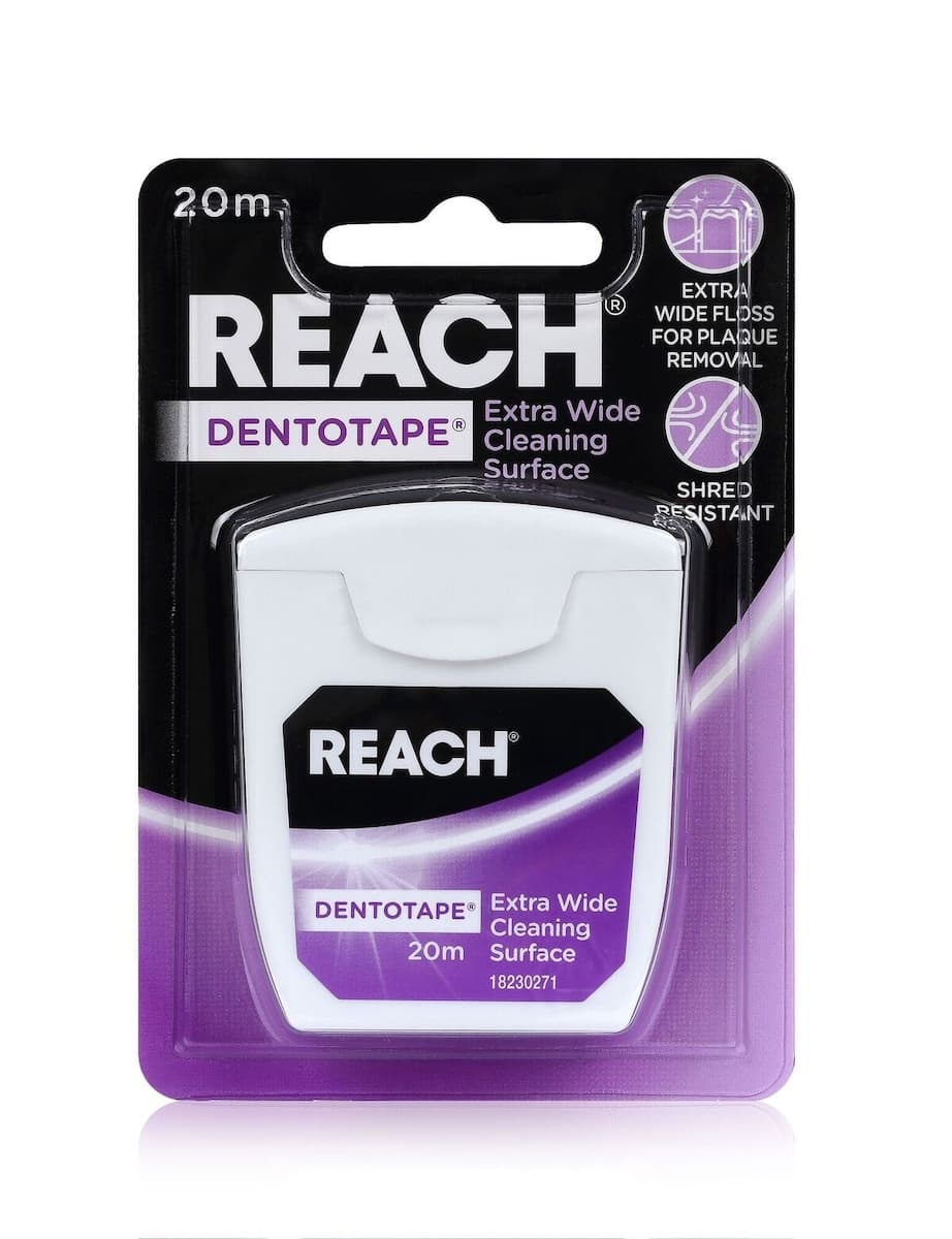 Reach Dentotape Wide Dental Floss Tape 20 Metres
