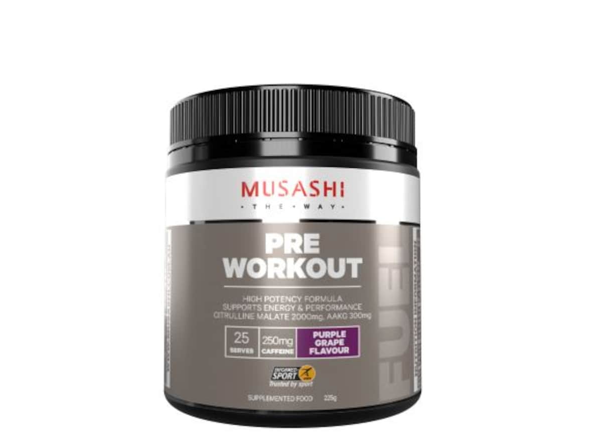 Musashi Pre Workout Purple Grape Flavour 225g
