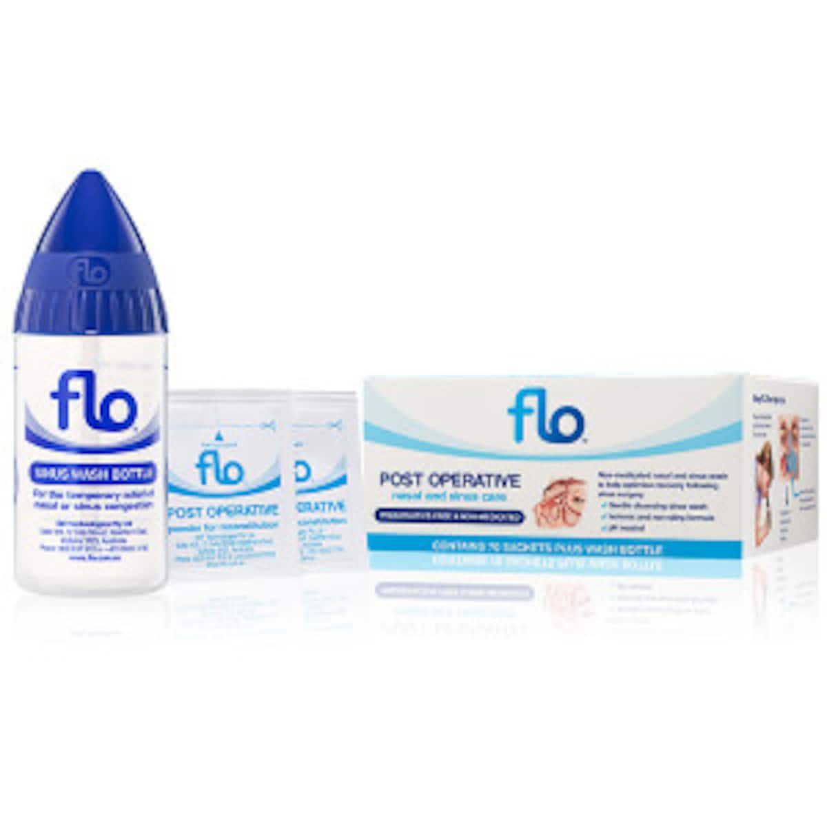 Flo Post Operative Nasal & Sinus Care Kit 70 Sachets