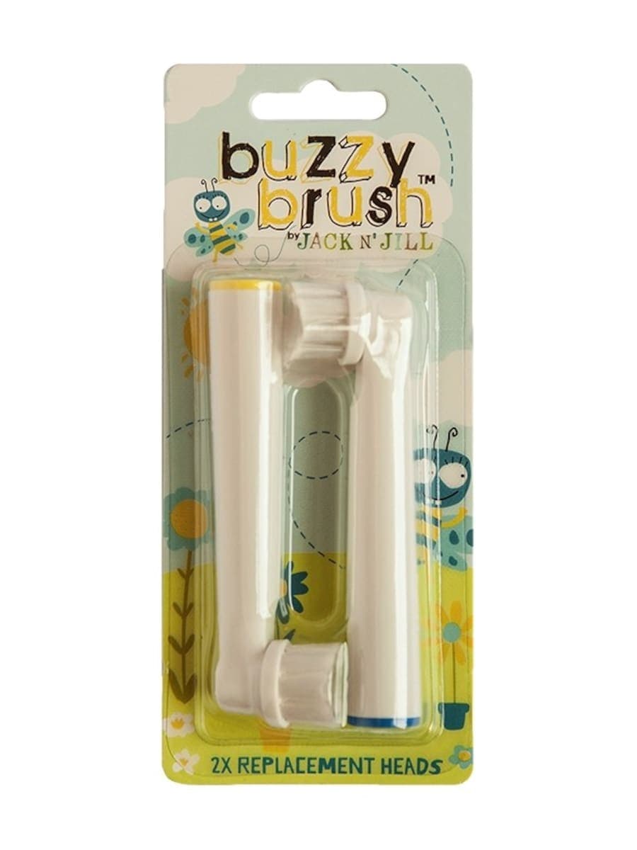 Jack n Jill Buzzy Brush Replacement Heads 2 Pack (New Design)