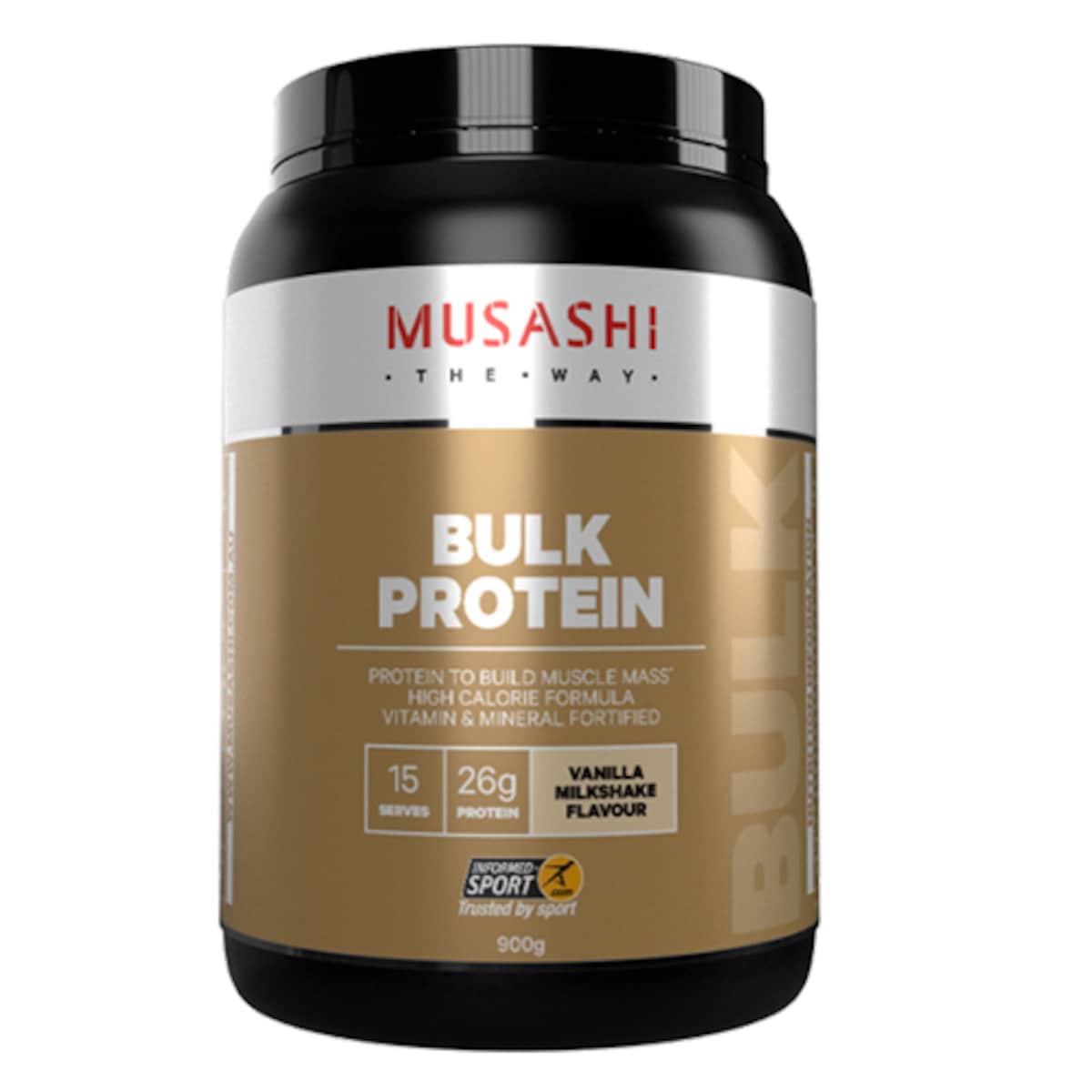 Musashi Bulk Protein Powder Vanilla 900g