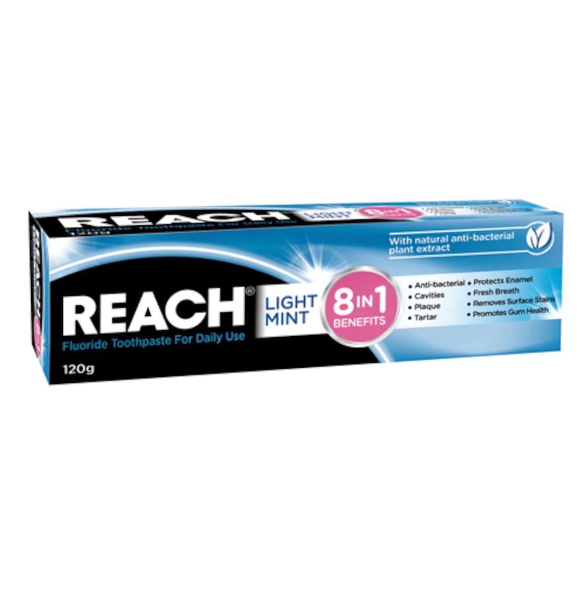 Reach 8 in 1 Light Mint Toothpaste 120g