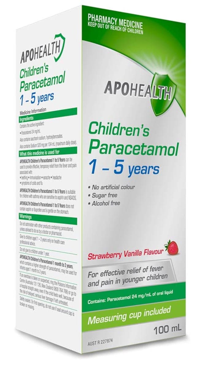 APOHEALTH Children's Paracetamol 1 - 5 Years 200ml