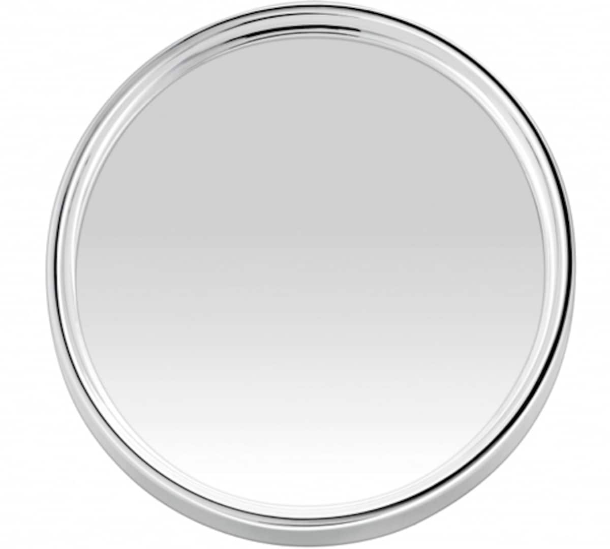 Round Chrome Mirror With Stand