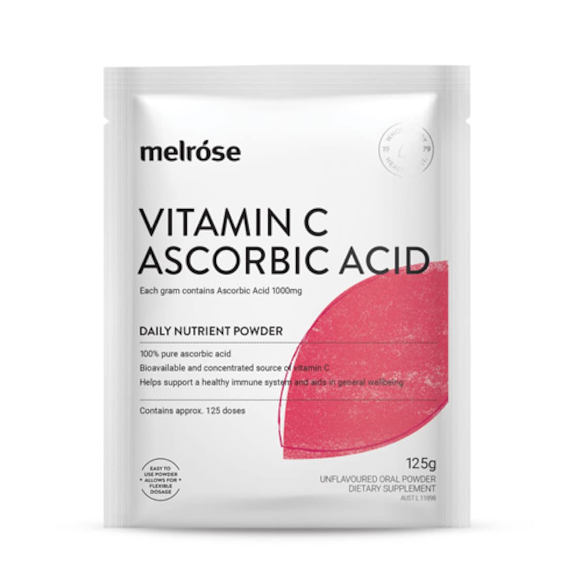 Melrose Vitamin C Ascorbic Acid Powder 125g