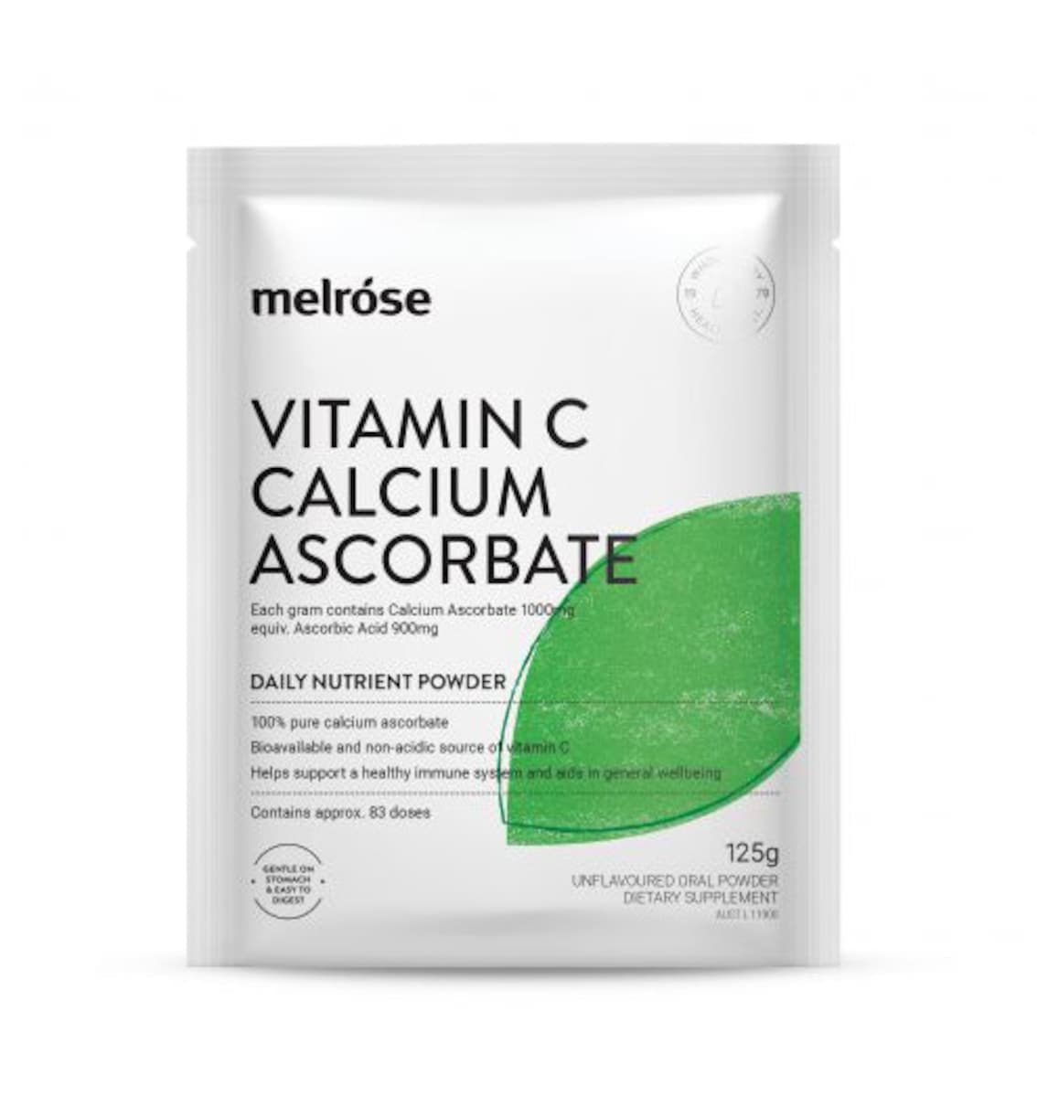 Melrose Vitamin C Calcium Ascorbate 125g