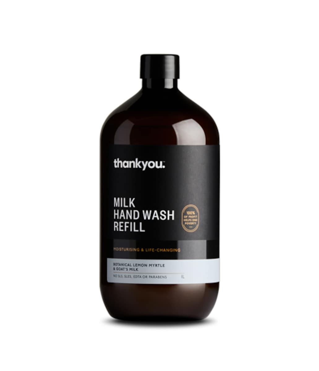 Thankyou Hand Wash Botanical Lemon Myrtle & Goat Milk 1L Refill