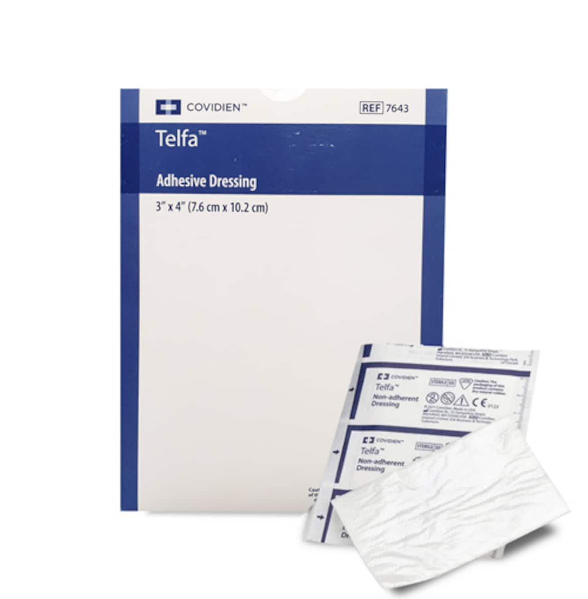 Telfa Adhesive Pad Dressings 7.6cm x 10.2cm Single