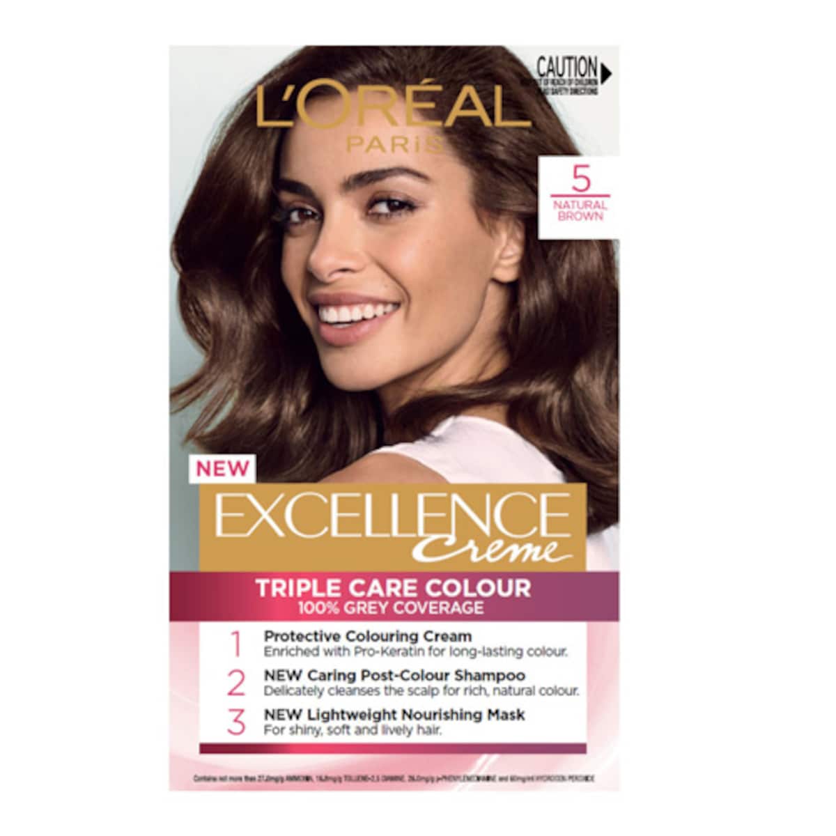 L'Oreal Excellence Creme 5 Natural Brown Hair Colour