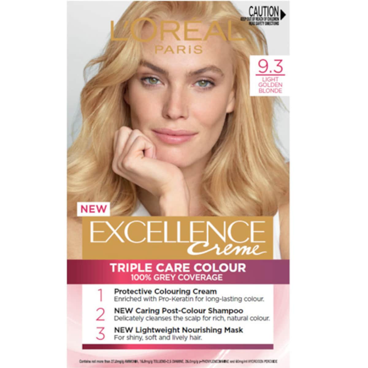 L'Oreal Excellence Creme 9.3 Light Golden Blonde Hair Colour