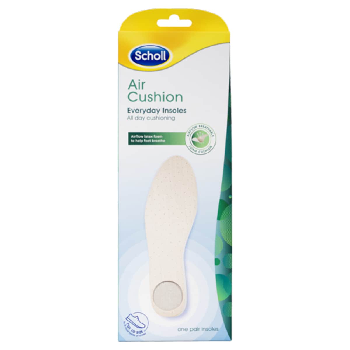 Scholl Air Cushion Everyday Insoles 1 Pair