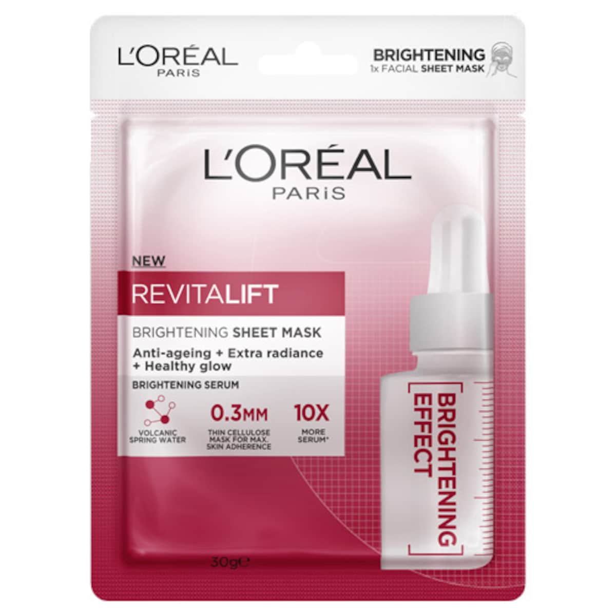 L'Oreal Revitalift Brightening Sheet Mask 30g