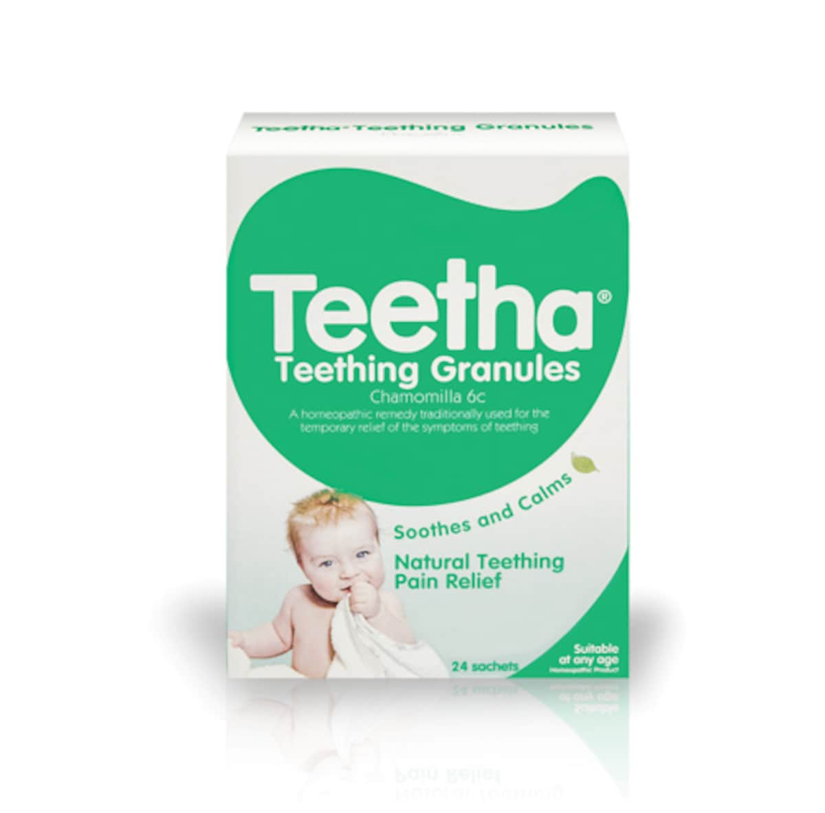 Teetha Teething Granules Natural Teething Pain Relief 24 Sachets