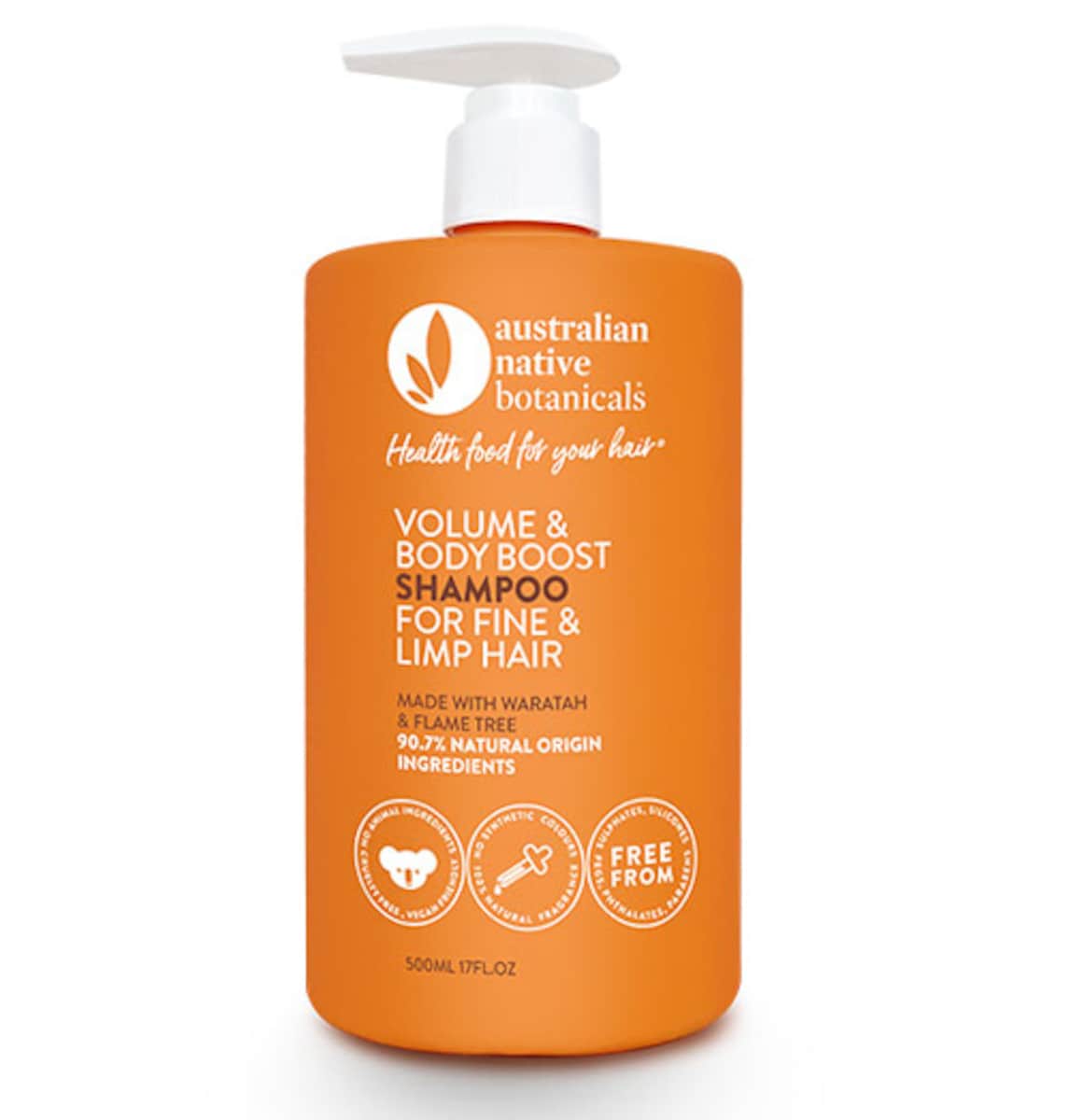 Australian Native Botanicals Shampoo Volumising Fine & Limp Hair 500ml