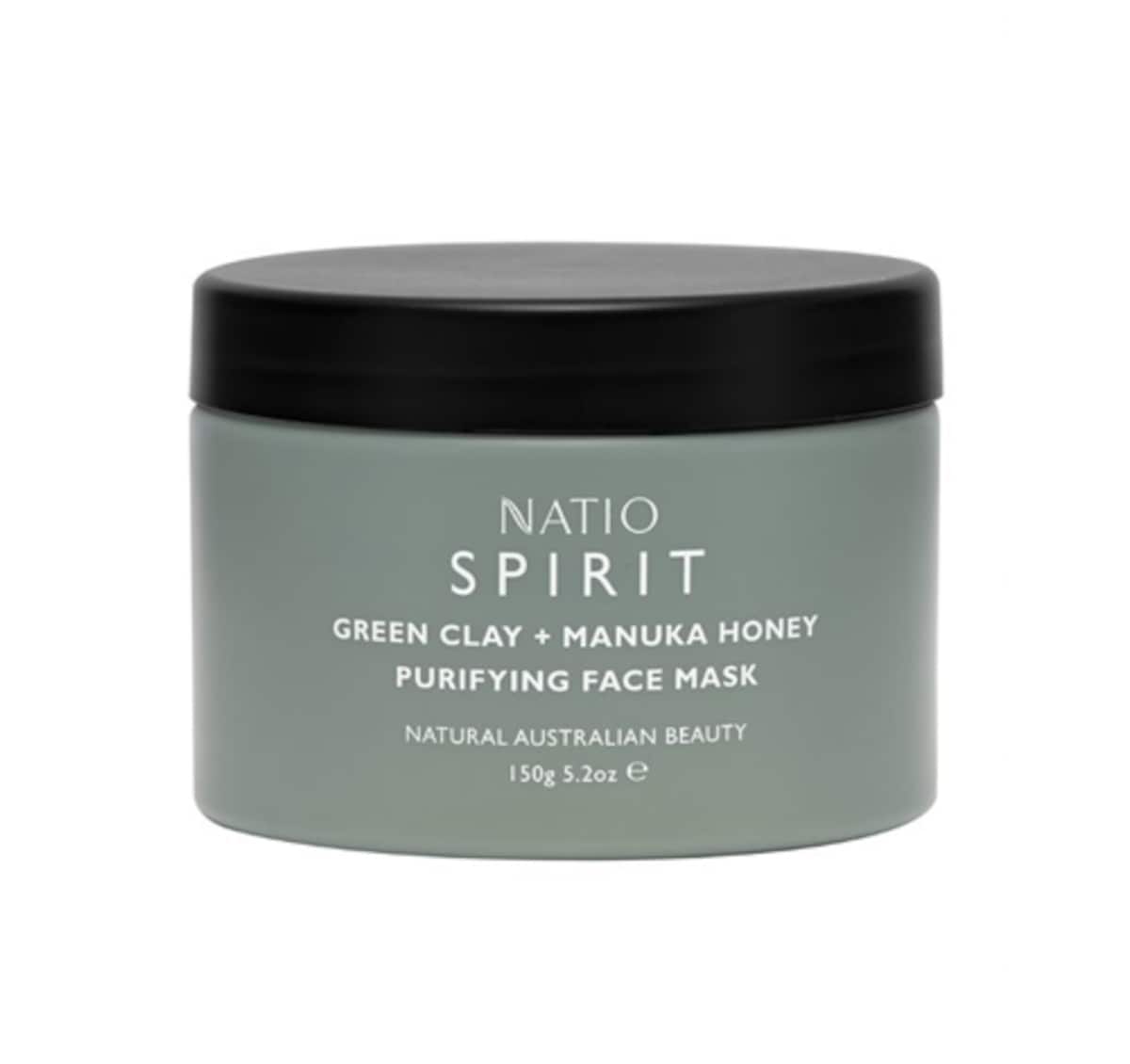 Natio Spirit Green Clay + Manuka Honey Purifying Face Mask 150g