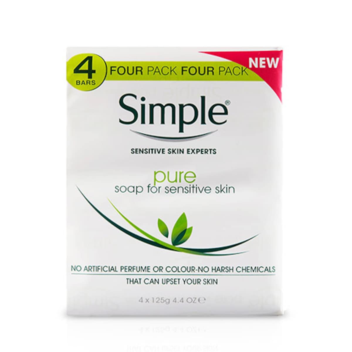 SIMPLE SOAP BAR 4PK DISC