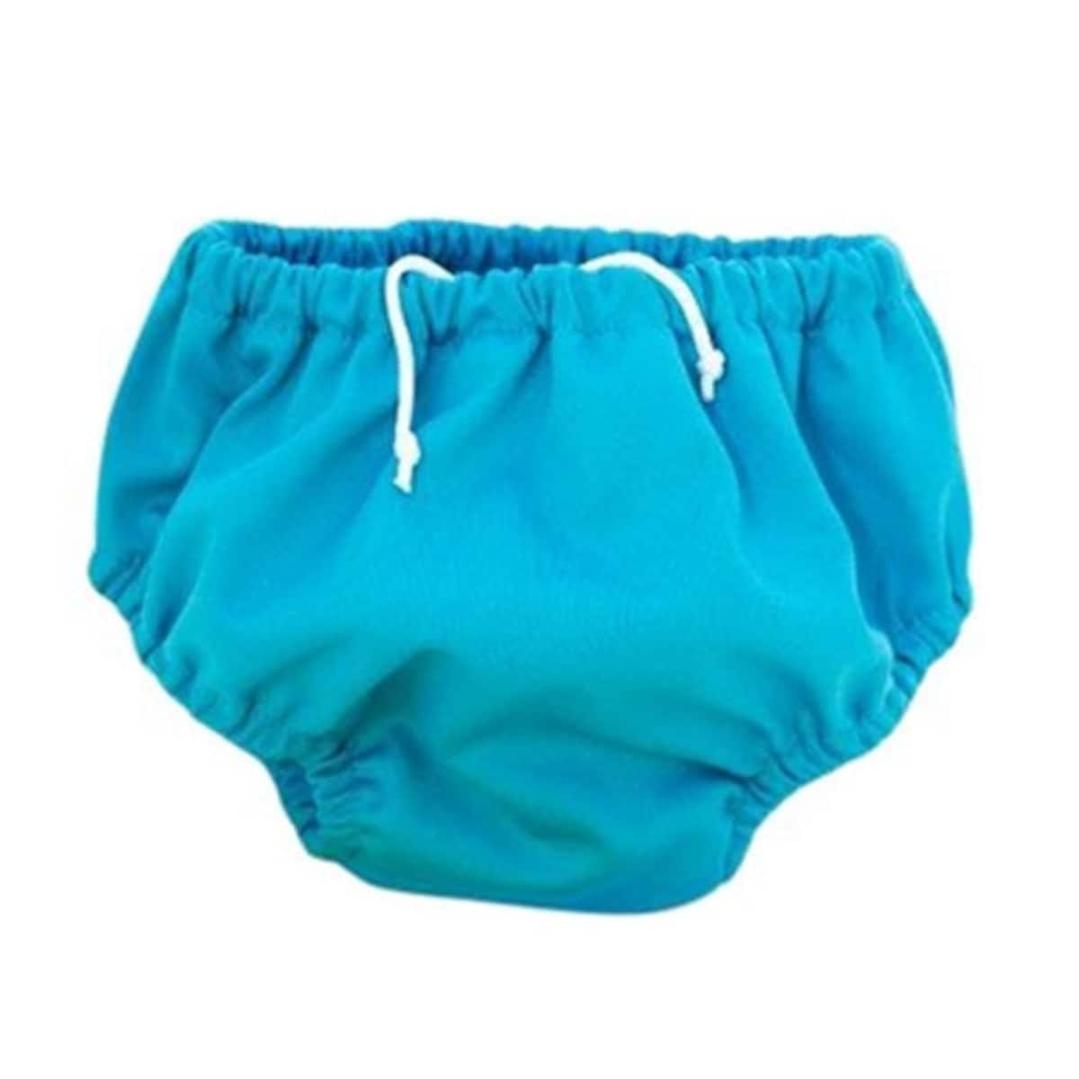 Pea Pods Reusable Swim Nappies Aqua Blue Small