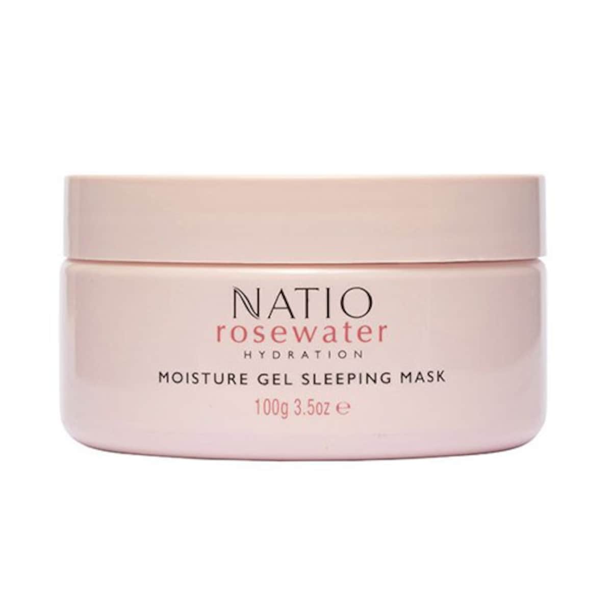 Natio Rosewater Hydration Moisture Gel Sleeping Mask 100g