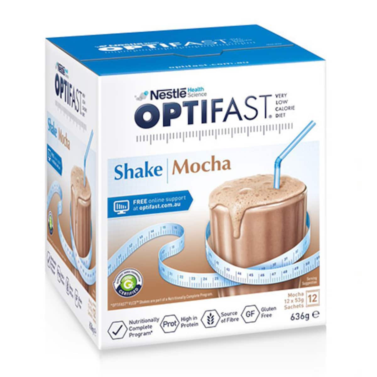 Optifast VLCD Shake Mocha 12 x 53g Sachets
