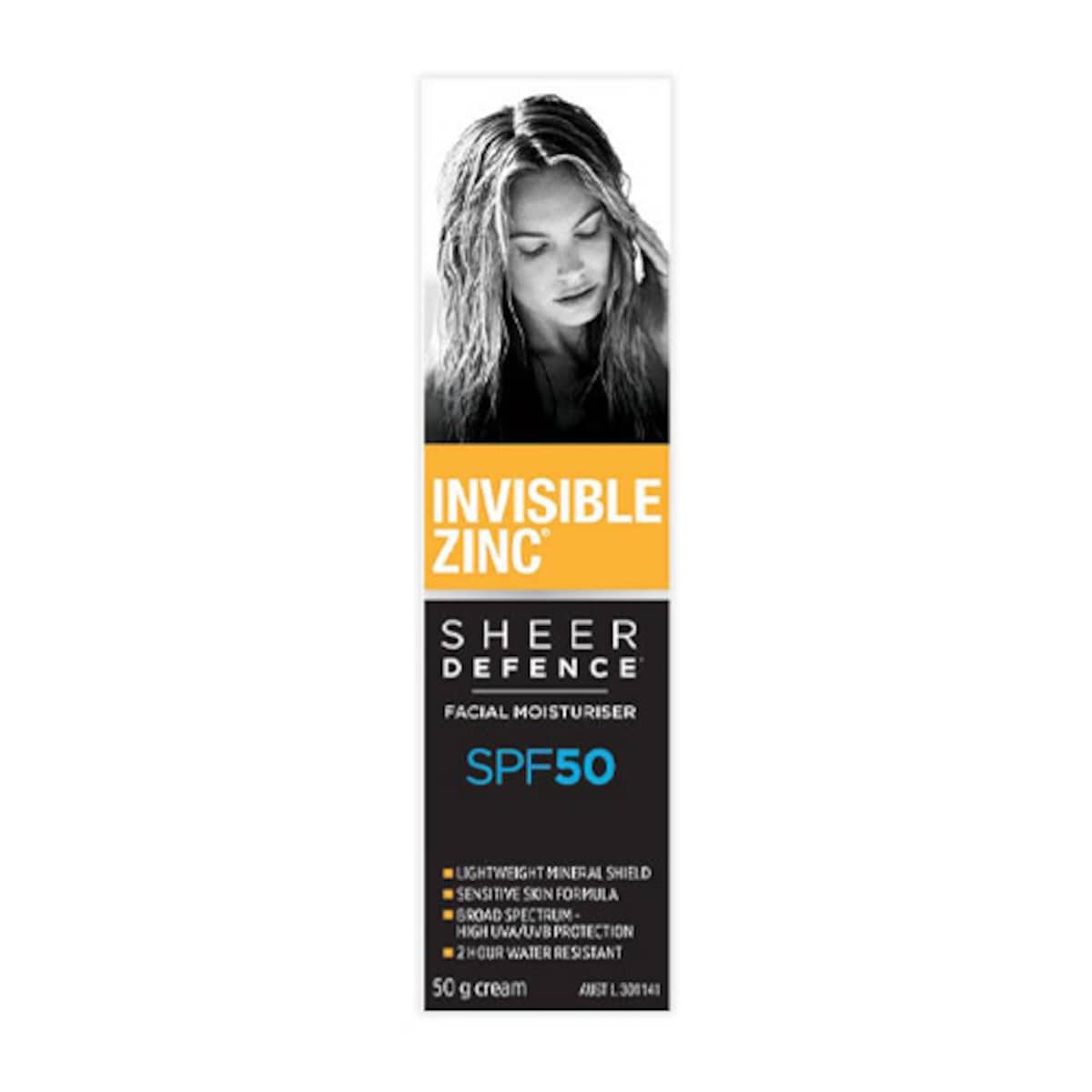 Invisible Zinc Sheer Defence Tinted Moisturiser SPF50 - 50g