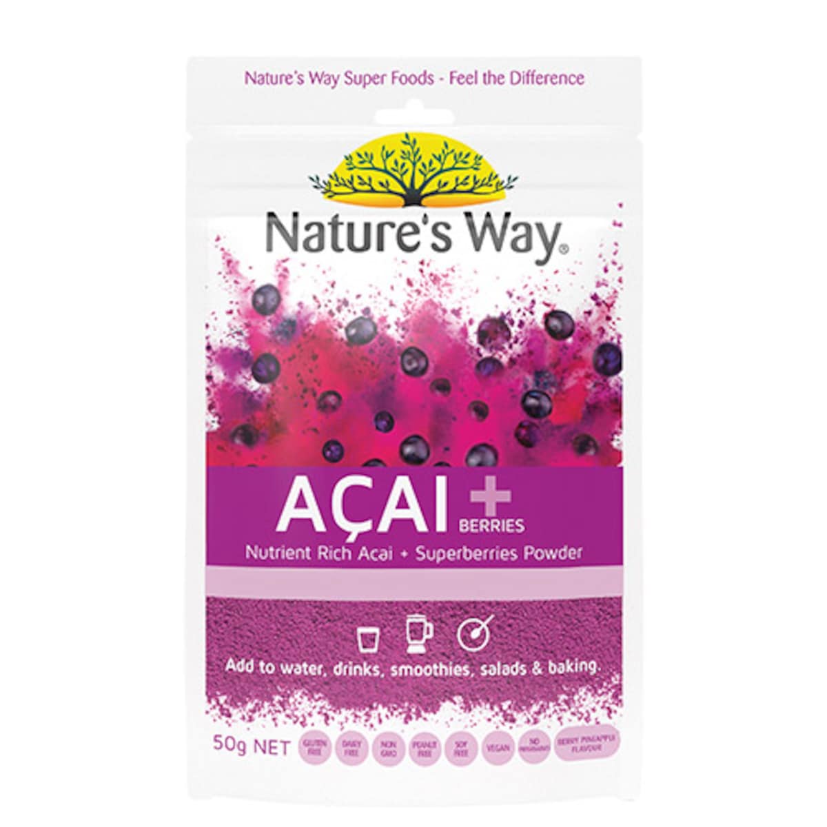 Nature's Way Superfood Acai + Berries 50g