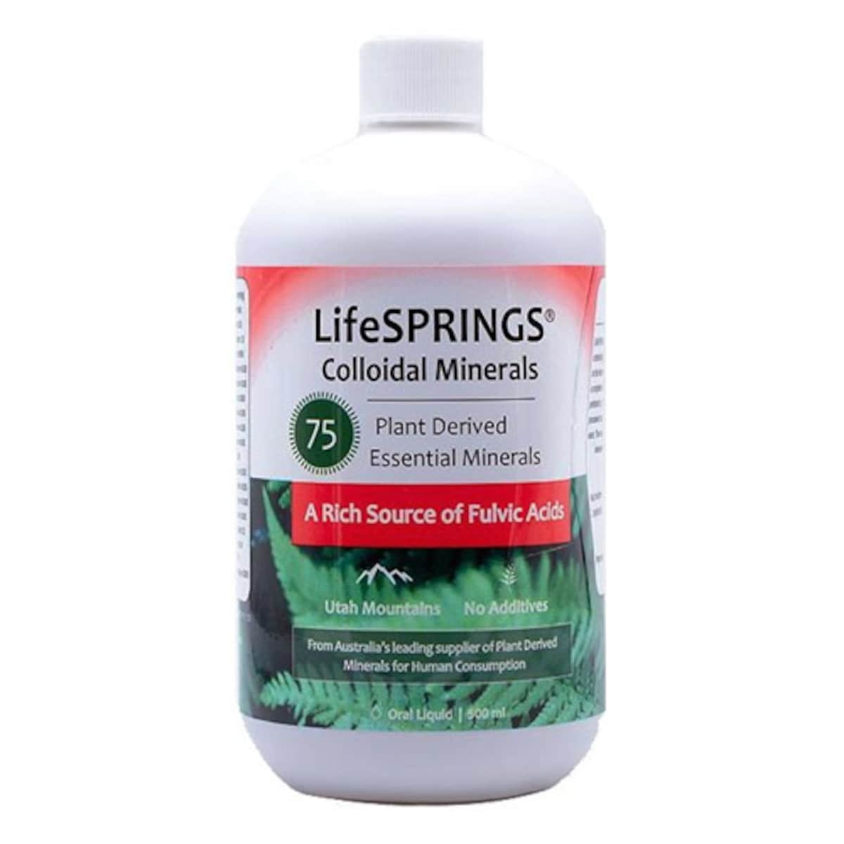 LifeSPRINGS Colloidal Mineral (Plant Derived) 500ml