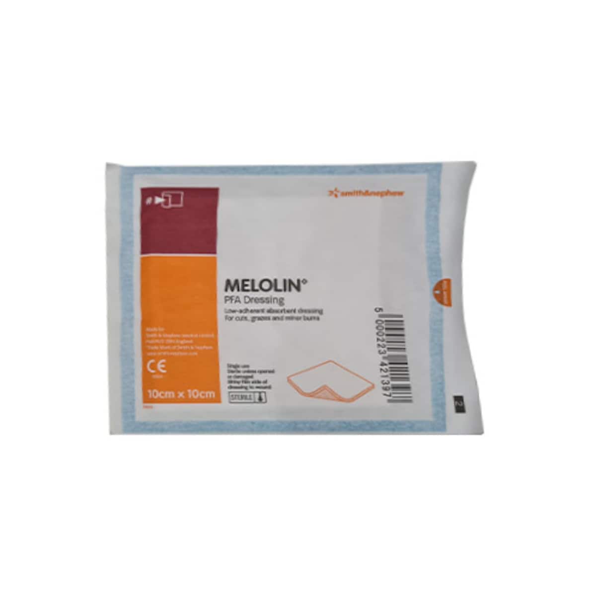 Melolin Absorbent Wound Dressing 10cm x 10cm Single