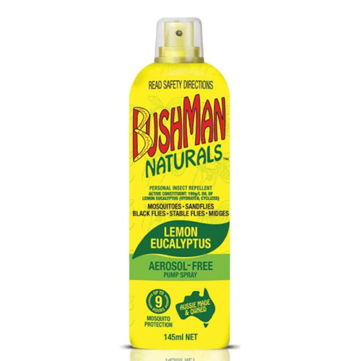 Bushman Naturals Insect Repellant Lemon Eucalyptus Pump Spray 145ml